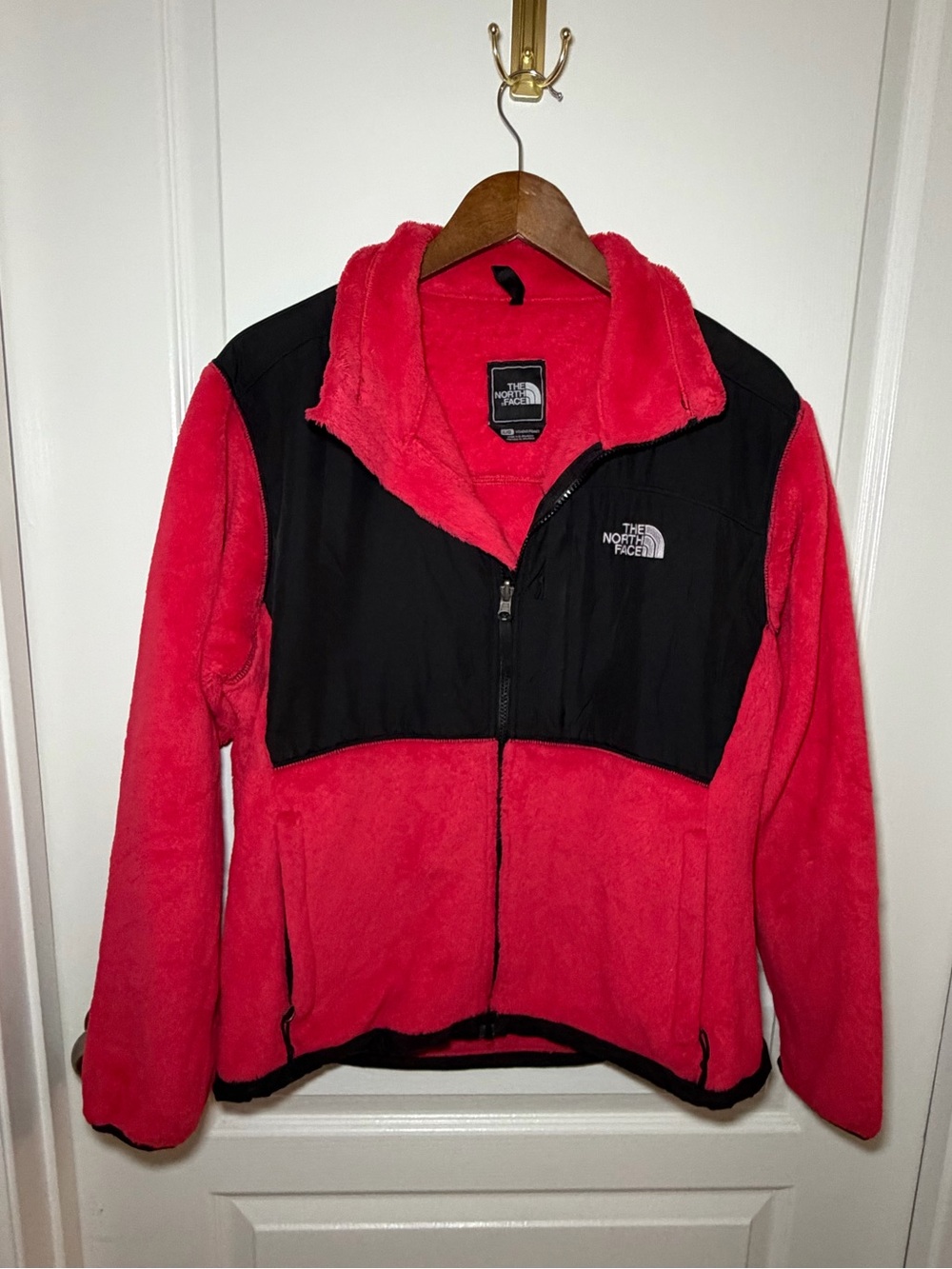 The North Face Denali Fleece Jacket - Women’s Size Large, Red & Black